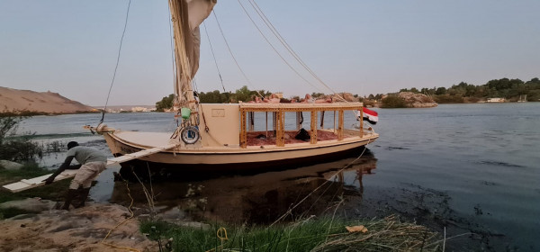 Lovely sailboat charter with breakfast in Aswan Island, Egypt