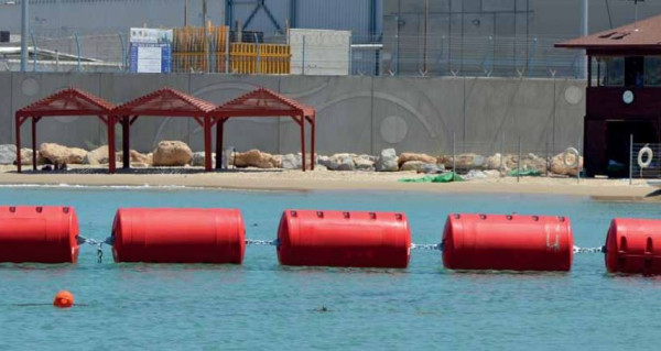 Floating barrier, pipe floaters, lane markers supplies and installation for lane security, water events