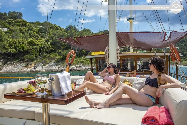 Water Skating and Snorkeling with beautiful 6 cabin gullet in Dubrovnik, Croatia