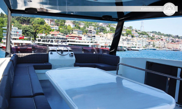 Modern hourly cruise on a Motor yacht in Istanbul, Turkey