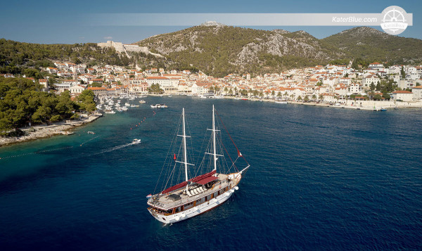 A fantastic sail in a modified gulet at Split, Croatia