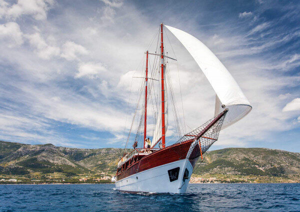 Experience the wonders of the sea aboard a modern motor yacht in Split, Croatia