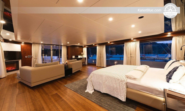 Luksusowy jacht motorowy z 6 kabinami na rejs Blue Voyage w Gocek w Turcji