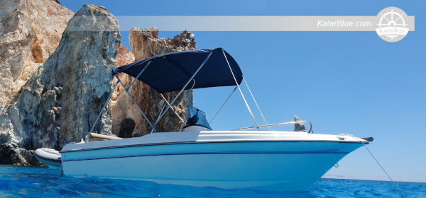 Wonderful 8 Hours Sailing trip with a Speedy Motor Boat in Ag. Pelagia, Greece