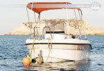 Disfrute de 8 horas de navegación con un barco de motor increíble en Ag. Pelagia, Grecia