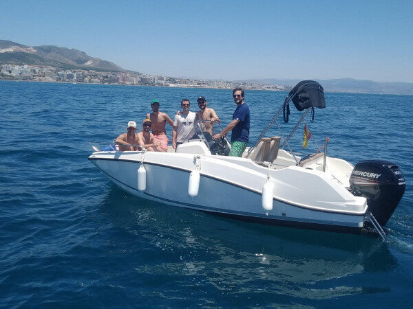 Fabulous 4 Hour Sailing trip with a perfect Motor boat in Málaga, Spain