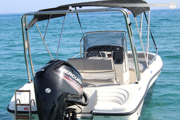 Our Largest Motorboat and Accomodates Up To 7 People for Water Adventure in Rhodes, Greece