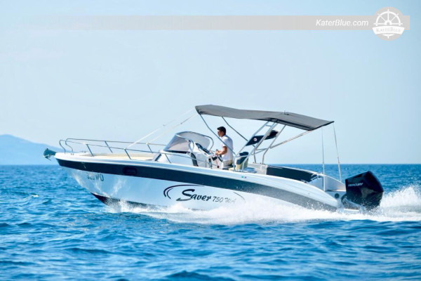 Comfortable Motor Boat Saver for The Ultimate Glimpse and Comfort Cruising Experience in Opatija, Croatia