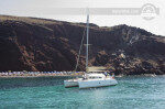 Our Catamaran Offer Smooth and Fast Sailing Cruise for Cruising Experience in Thira, Greece