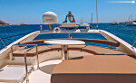 Half-Full Day in High Season What a Flybridge Motor Yacht Has to Offer for Cruising Experience in Ornos, Greece