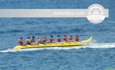 Trying Banana Boat with your friends-Experience in Alicante, Spain