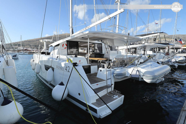 Branded catamaran for charter in Split, Croatia
