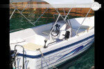 One of Our Bigger Motor Boats with Lots of Space Comfortable to Drive in Skiathos, Greece