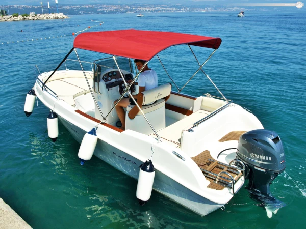 Style, Comfort and Safety Motor Boat Allegra for Cruising Experience in Opatija, Croatia