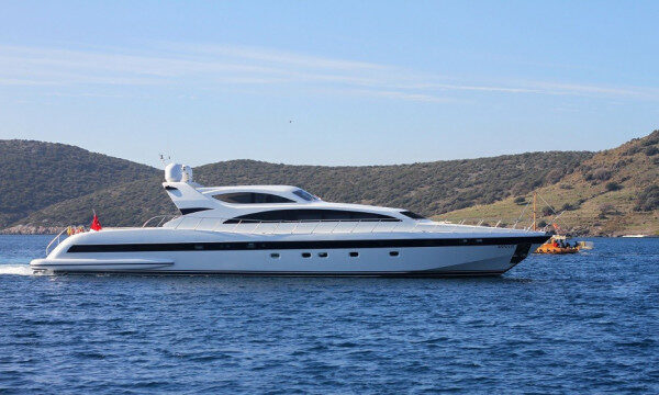 32m long ideal motor yacht for charter in Bodrum, Turkey
