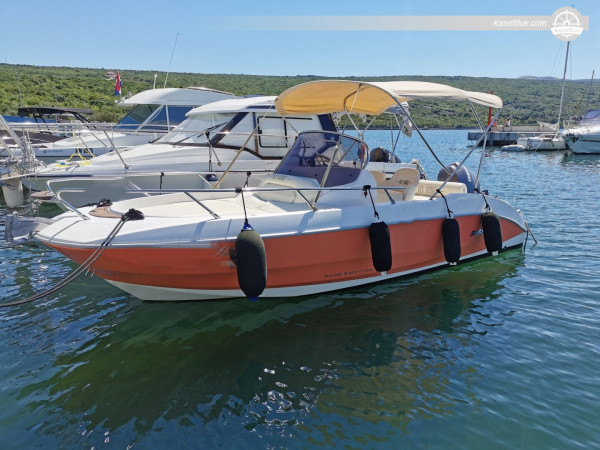 Sporty and Spacious Motorboat for Daily Water Adventure in Krk Istria, Croatia