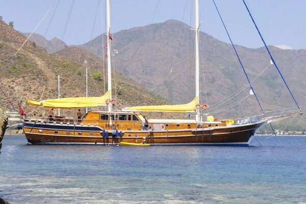 33m long gullet provide Blue cruise service Bodrum-Turkey