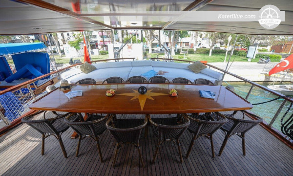 Air conditioned gullet offering Blue cruise for 16 guests Bodrum-Turkey