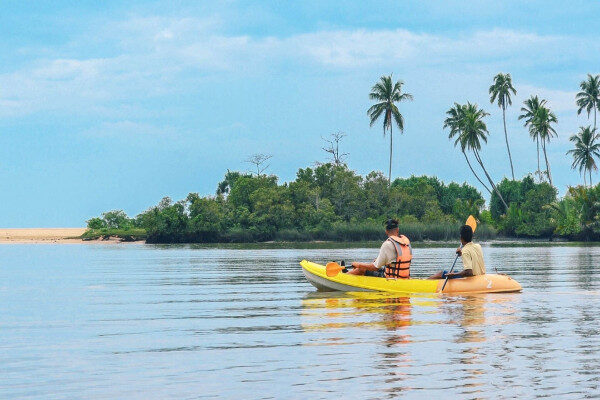 Kayaking available for a pair in lovely Madu river Ambalangoda-Sri Lanka