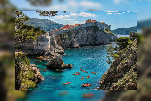 Enjoy blue water swimming Trogir-Croatia