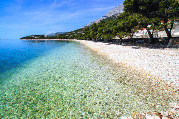 Enjoy swimming in clear blue water Trogir-Croatia