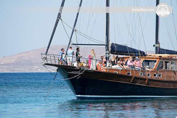Solnedgangskrydstogt til Mykonos' sydkyst, Grækenland