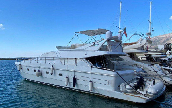 Luxury Ferreti 60 Motor Yacht Charter in Orikum Marina, Albania