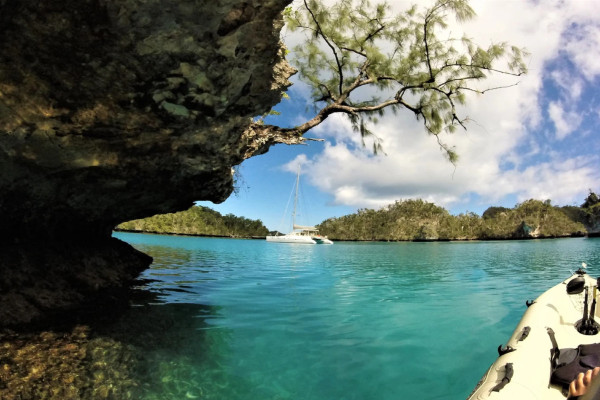 Luxury catamaran skippered charters Matagi Island Fiji