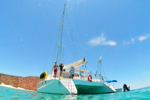 Catamaran half day charter Espiritu Santo Mexico