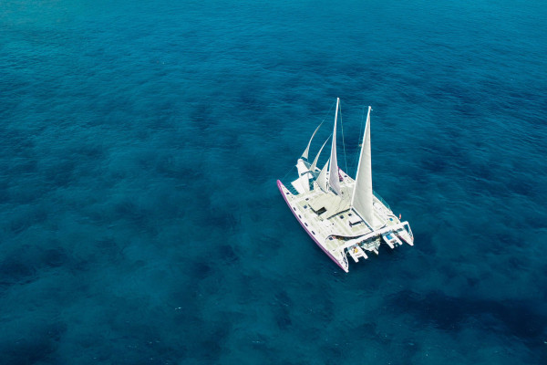 Mega catamaran available day charters Kuta Bali