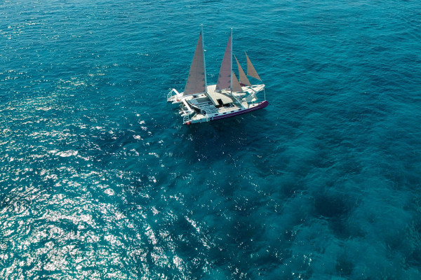 Luxury catamaran day charter Tuban Bali