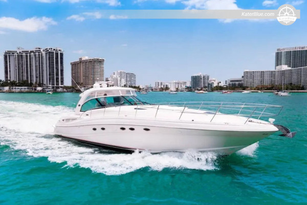 Luxusní pronájem motorové jachty na půl dne Elliott-Key Miami