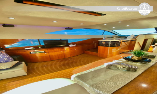 Location de bateau Fairline avec skipper à la journée à Star-Island, Miami