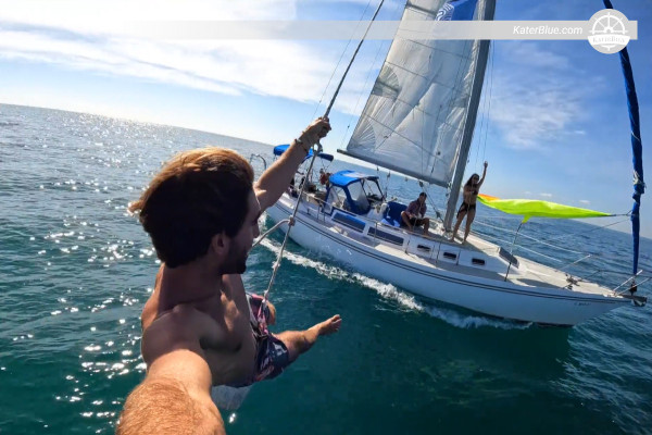 Catalina yacht full moon sailing Stiltsville United-States