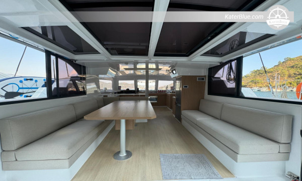 Luxury catamaran crewed charter offer Marmaris Turkey