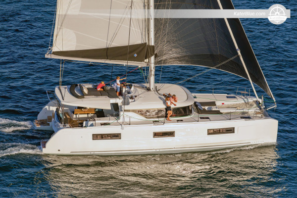46ft catamaran weekly bareboat charter Marmaris Turkey