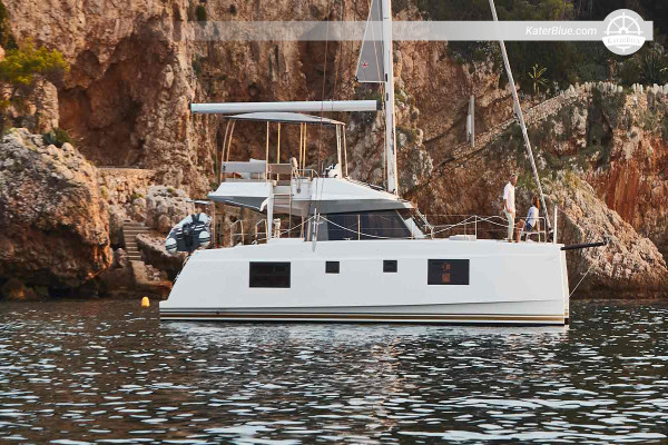 Location à la semaine d'un catamaran de 45 pieds avec skipper à Bodrum, Turquie