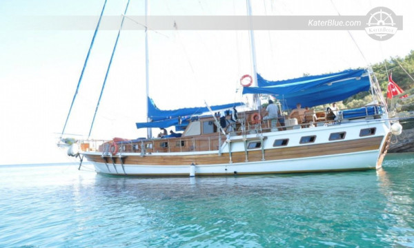 Exklusiv veckocharter av guleter med skeppare från Fethiye Marina, Turkiet till Antalya med historiska underverk, turkost vatten och fin mat ombord.
