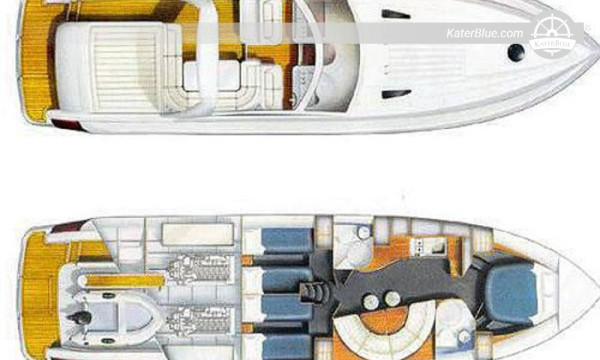 Försäljning 1999 Princess V55, 17,15m Lyxmotoryacht, 3 hytter, 6 gäster Aten, Grekland