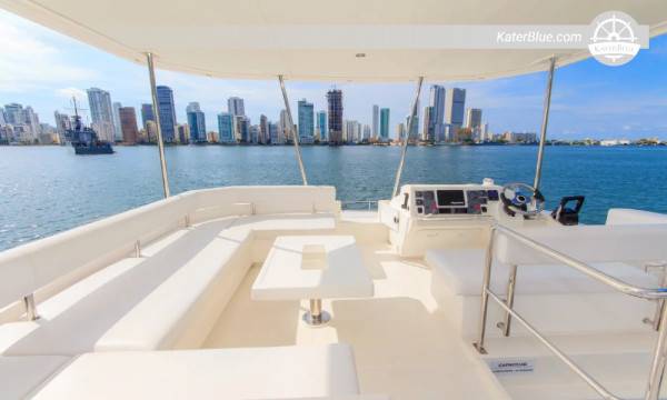 Leopard 433 Power Catamaran – 9hodinový denní pronájem na pláž Mambo z Playa Blanca, Cartagena, Kolumbie