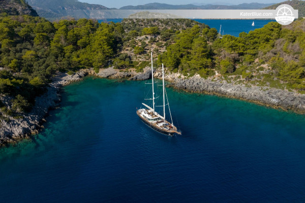 Escursione di 8 ore alla scoperta della baia di Adrasan – Baia di Korsan e tre isole a bordo del caicco Atlantika