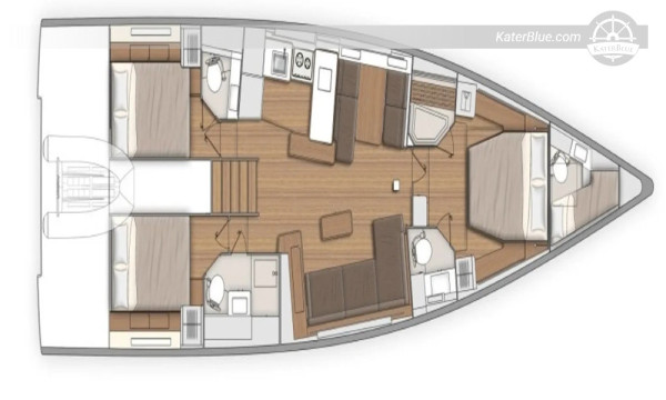 2020 Beneteau First 53 – 3 kabine, pramčani propeler, tikovina na palubi, baza u ACI marini Split