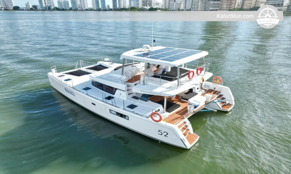 Escursione di 8 ore a Cholón Beach e Punta Barú – Noleggio privato della Lagoon 52 con partenza da Cartagena