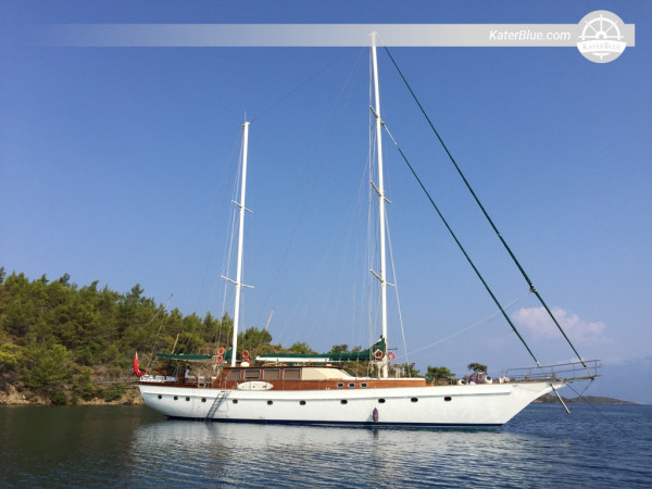 2000 Custom Made Gulet for Sale – 33m Traditional Wooden Sailing Yacht with 5 Cabins – Bodrum, Turkey