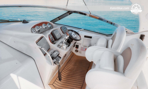 Full‑Day Private Charter from Ayia Napa – Sea Caves, Love Bridge, Cape Greco, Konnos Bay, Blue Lagoon, Fig Tree Bay, Green Bay – 8 Hours, Skippered on Sea Ray 375