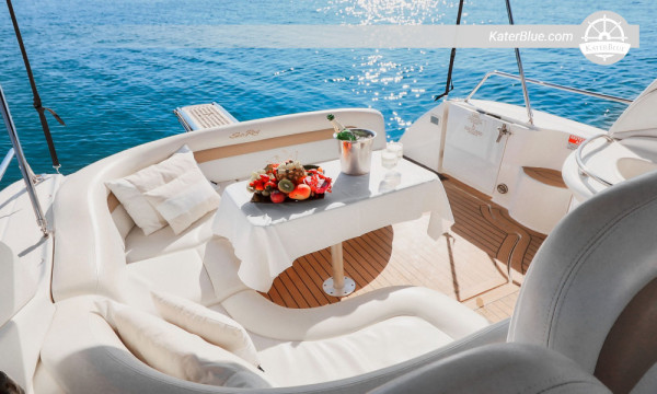 Half‑Day Private Charter from Ayia Napa – Sea Caves, Love Bridge, Cape Greco, Konnos Bay, Blue Lagoon (WX Permitting) – 4 Hours, Skippered on Sea Ray 375