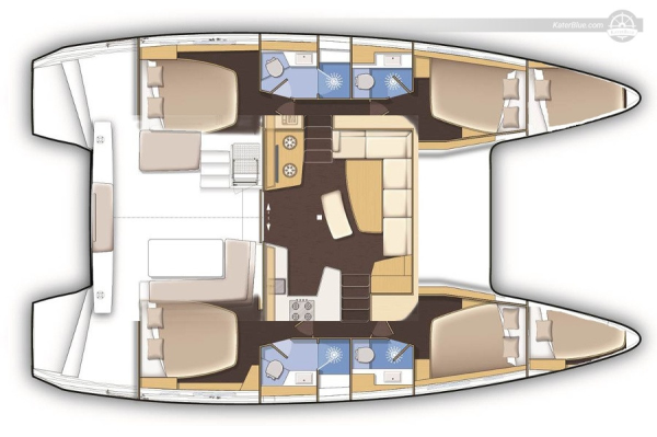 Croisière impressionnante à bord d'un catamaran élégant Drapetsona-Grèce