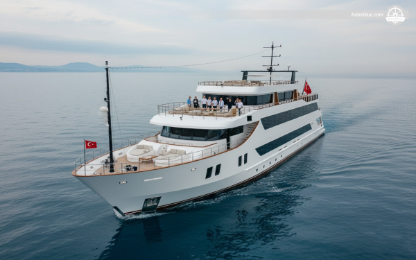 Luxuriöse 56-Meter-Yacht – wöchentliche Charter ab Bodrum | Routen durch den Golf von Gökova und die Bucht von Hisarönü | 13 Kabinen | 26 Gäste mit Spa und Whirlpools