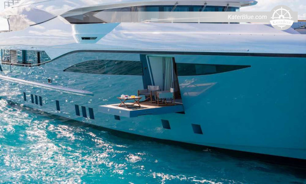 2019 Bilgin 156 47.5m Displacement Yacht for Sale – 494 GT – MTU – Beach Club & Gym – Cayman Flag – Genova, Italy