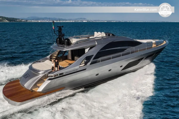 Pershing 8X 2023 te koop – 25,55 m lange, krachtige cruiser, 4 hutten, Fano, Italië